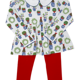 Play Shirt & Leggings - Christmas Planters Girls Sets Heyward House