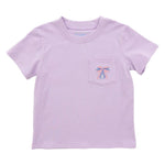 Pocket Tee - Bow Girls Tops + Tees Itsy Bitsy