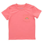 Pocket Tee - Rainbow Girls Tops + Tees Itsy Bitsy