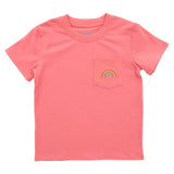Pocket Tee - Rainbow Girls Tops + Tees Itsy Bitsy