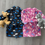 Beautiful Horses Fuzzy Fleece Robe Kids Pajamas Hatley
