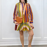 Polly Dress - Maple Stripes Short Dresses Livro