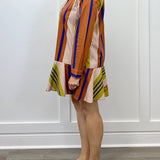 Polly Dress - Maple Stripes Short Dresses Livro