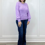 Pom Pom Sweater - Lilac Sweaters Umgee
