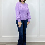 Pom Pom Sweater - Lilac Sweaters Umgee