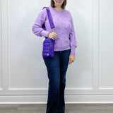 Pom Pom Sweater - Lilac Sweaters Umgee
