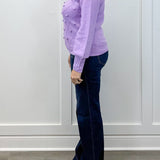 Pom Pom Sweater - Lilac Sweaters Umgee