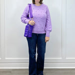 Pom Pom Sweater - Lilac Sweaters Umgee