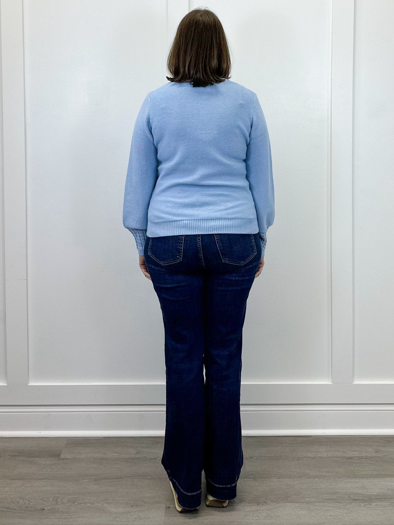 Pom Pom Sweater - Sky Sweaters Umgee