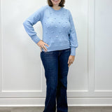 Pom Pom Sweater - Sky Sweaters Umgee
