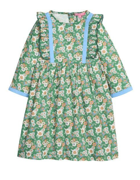 Porto Dress - Greenwich Garden Green Girls Play Dresses Bisby