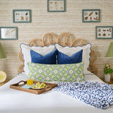 Porto Tiles Navy Fleece Blanket: One Size Textiles Laura Park Designs