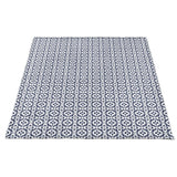 Porto Tiles Navy Fleece Blanket: One Size Textiles Laura Park Designs