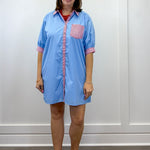 Portside Poplin Dress - Chambray Short Dresses Entro