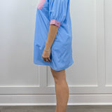 Portside Poplin Dress - Chambray Short Dresses Entro
