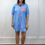 Portside Poplin Dress - Chambray Short Dresses Entro