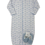 Precious Pumpkins Printed Converter - Lt. Blue Baby Sleepwear Magnolia Baby