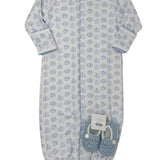 Precious Pumpkins Printed Converter - Lt. Blue Baby Sleepwear Magnolia Baby