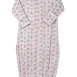 Precious Pumpkins Printed Ruffle Converter - Pink Baby Sleepwear Magnolia Baby