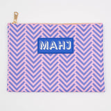 Premium Mahjong Accessory Bag - Arrows Purple Paper Goods My Fair Mahjong