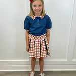 Proper Skort - School Grid Girls Skirts + Bloomers Finding Foxtale