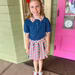 Proper Skort - School Grid Girls Skirts + Bloomers Finding Foxtale