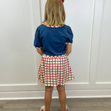 Proper Skort - School Grid Girls Skirts + Bloomers Finding Foxtale