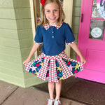 Proper Skort - School Grid Girls Skirts + Bloomers Finding Foxtale