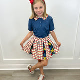 Proper Skort - School Grid Girls Skirts + Bloomers Finding Foxtale