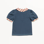 Prim Top - Classic Navy Girls Tops + Tees Finding Foxtale