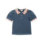 Prim Top - Classic Navy Girls Tops + Tees Finding Foxtale
