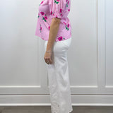 Primrose Pink Floral Blouse Tops Jodifl