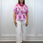 Primrose Pink Floral Blouse Tops Jodifl