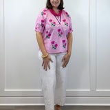 Primrose Pink Floral Blouse Tops Jodifl
