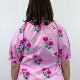 Primrose Pink Floral Blouse Tops Jodifl