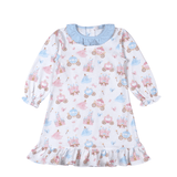 Princess & Castles Floral Pima Dress Kids Pajamas Baby Loren