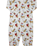 Printed Footie - I Woof You - Sugar Babies Children's Boutique/Meg's Shoppe
