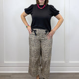 Puff Sleeve Tee - Black - Sugar Babies Children's Boutique/Meg's Shoppe