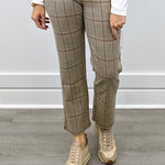 Pull On Ankle Pant - Ice Latte Pants Tribal