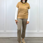 Pull On Ankle Pant - Ice Latte Pants Tribal