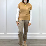 Pull On Ankle Pant - Ice Latte Pants Tribal