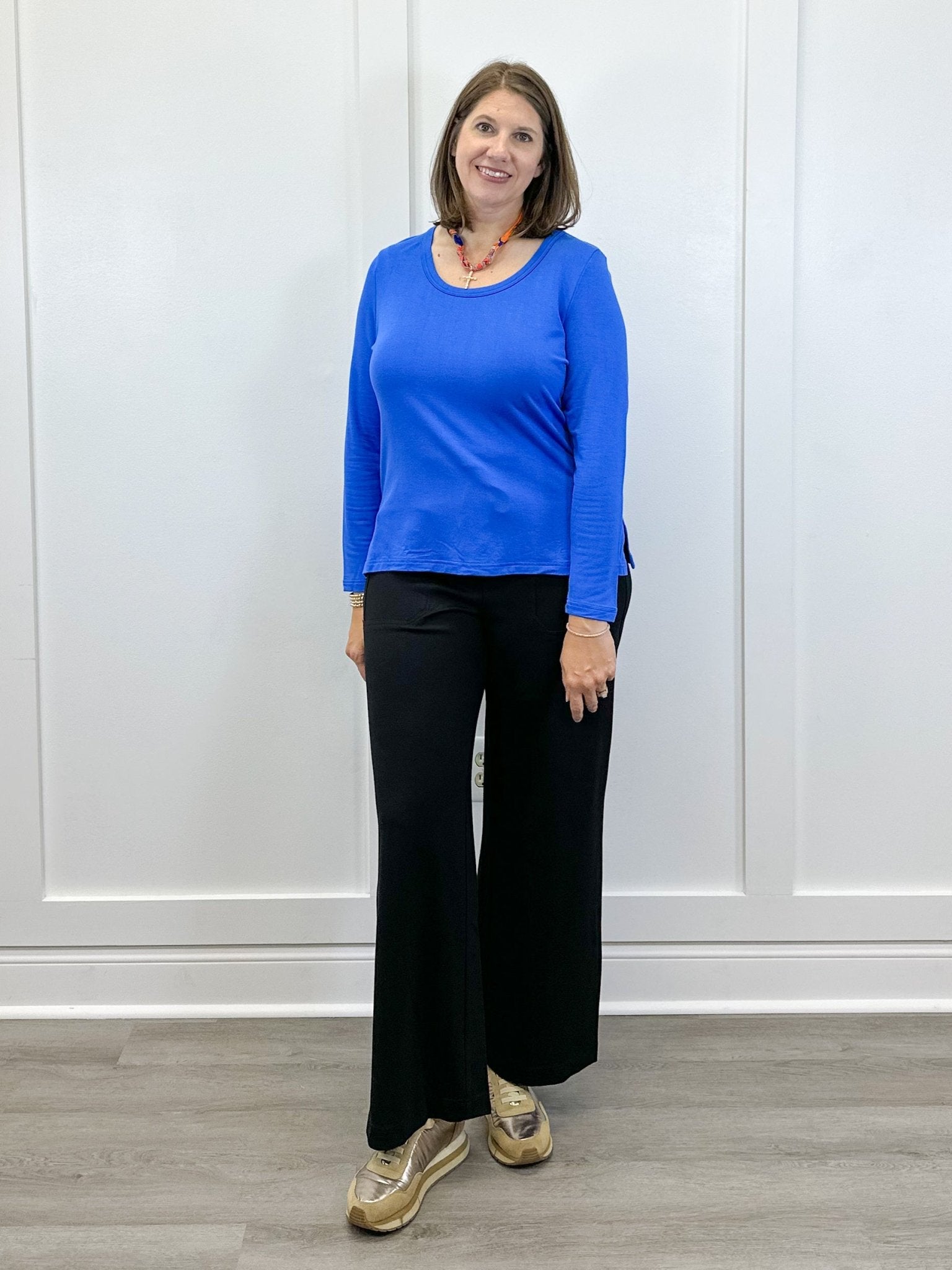 Pull On Pant w/ Pockets & Drawcord - Black Pants Tribal