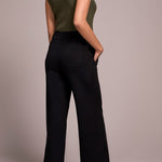 Pull On Pant w/ Pockets & Drawcord - Black Pants Tribal