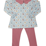 Pumpkin & Coquettes Pima Scallop Collar Set Girls Sets Baby Loren