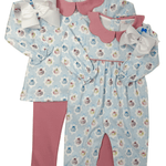 Pumpkin & Coquettes Pima Scallop Collar Set Girls Sets Baby Loren