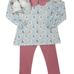Pumpkin & Coquettes Pima Scallop Collar Set Girls Sets Baby Loren
