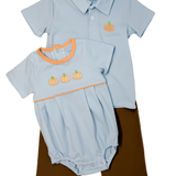 Pumpkin Polo Boys Shirts + Polos Itsy Bitsy