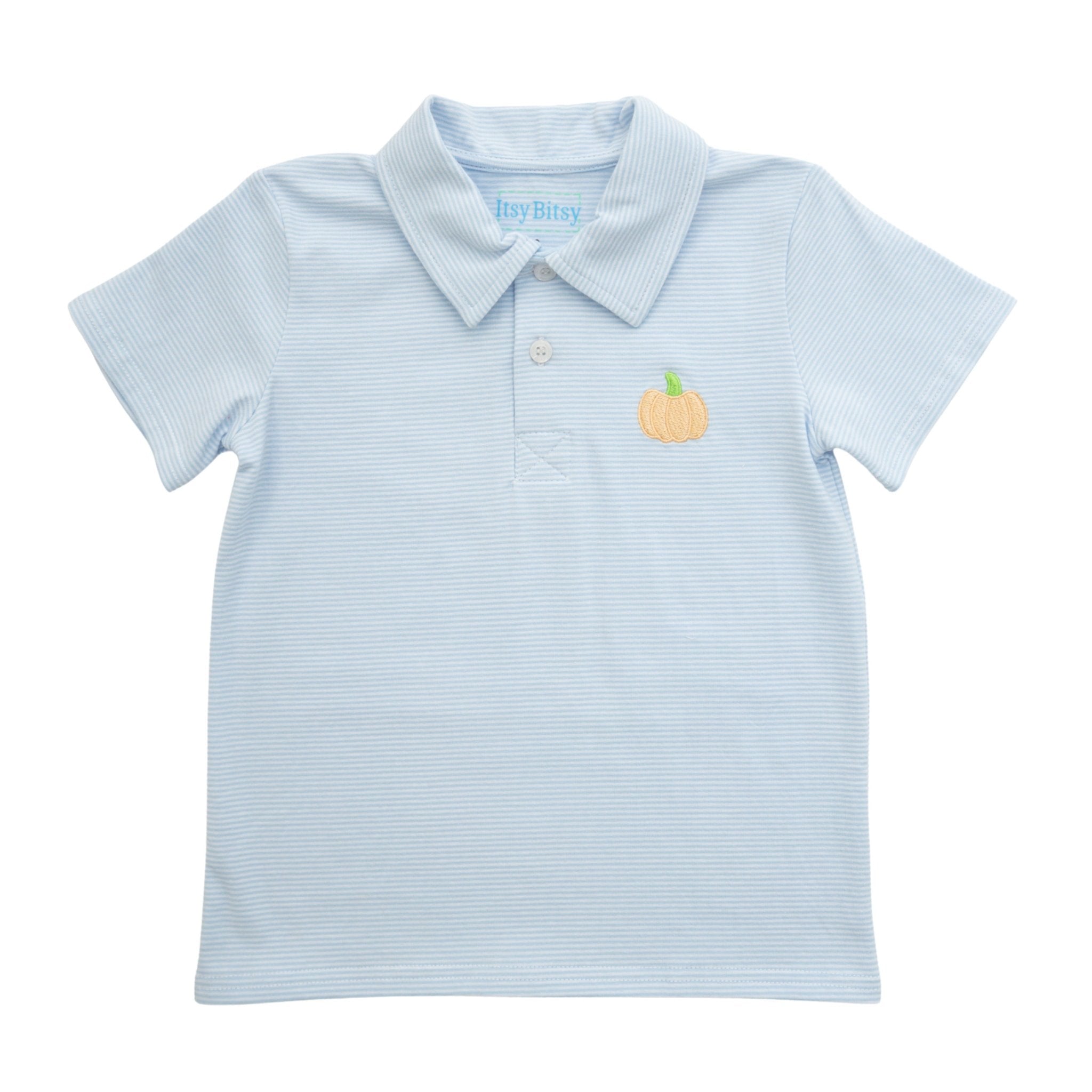 Pumpkin Polo Boys Shirts + Polos Itsy Bitsy