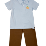 Pumpkin Polo Boys Shirts + Polos Itsy Bitsy