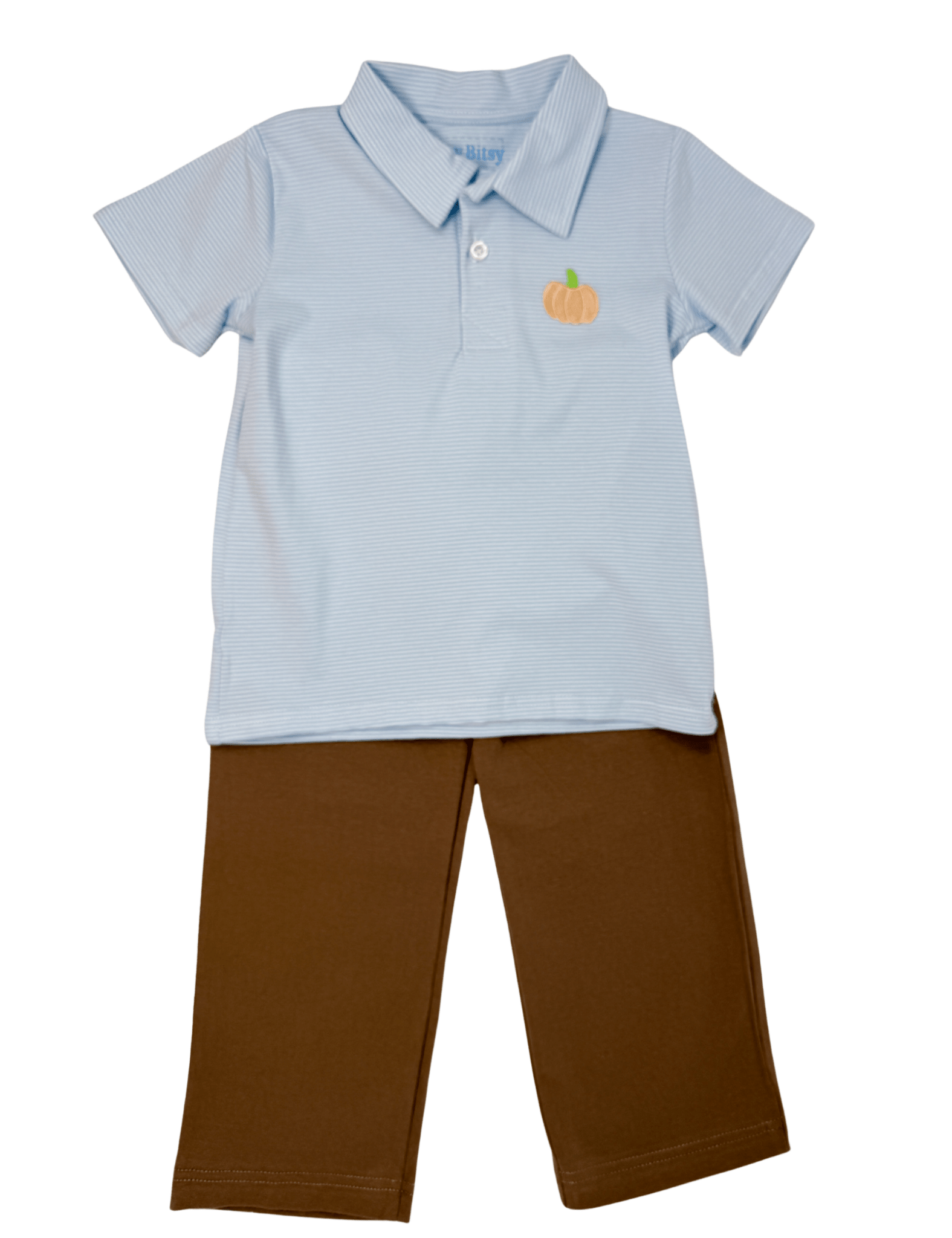 Pumpkin Polo Boys Shirts + Polos Itsy Bitsy